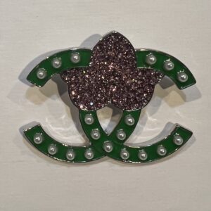AKA Inspired Lapel Pin with Pink Ivy
