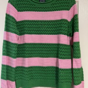Pink and Green Sweater